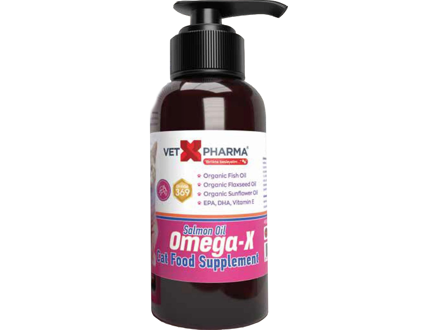 VetXPharma Omega-X Salmon Oil Kedi Gıda Takviyesi