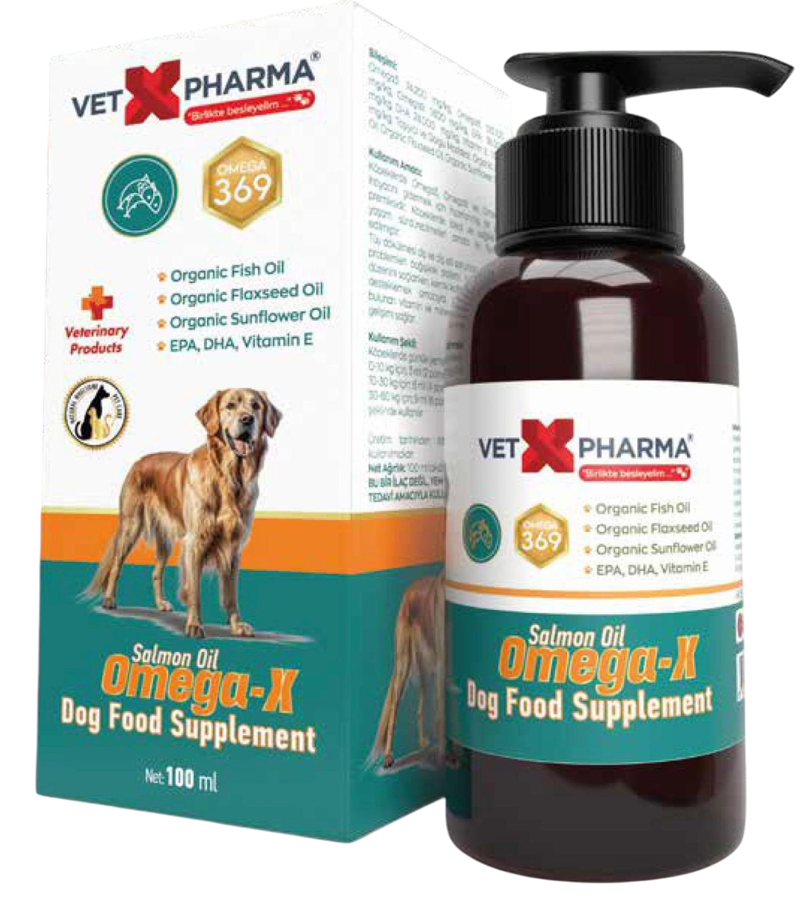 VetXPharma Omega-X Salmon Oil Köpek Gıda Takviyesi